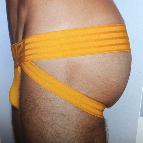 Men's Orange C-IN2 Scrimmage Jockstrap - Picture 2 of 5